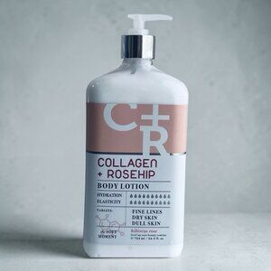 NEW Soft Moment Home & Body Company Collagen Rosehip Hibiscus Rose Lotion 24.5oz